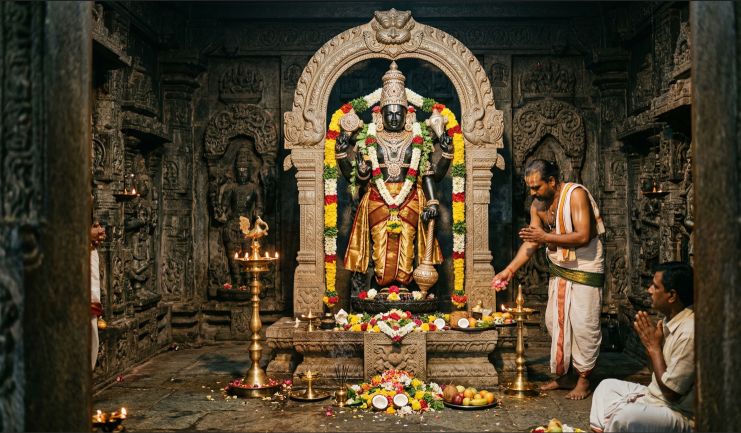 lord vishnu statue